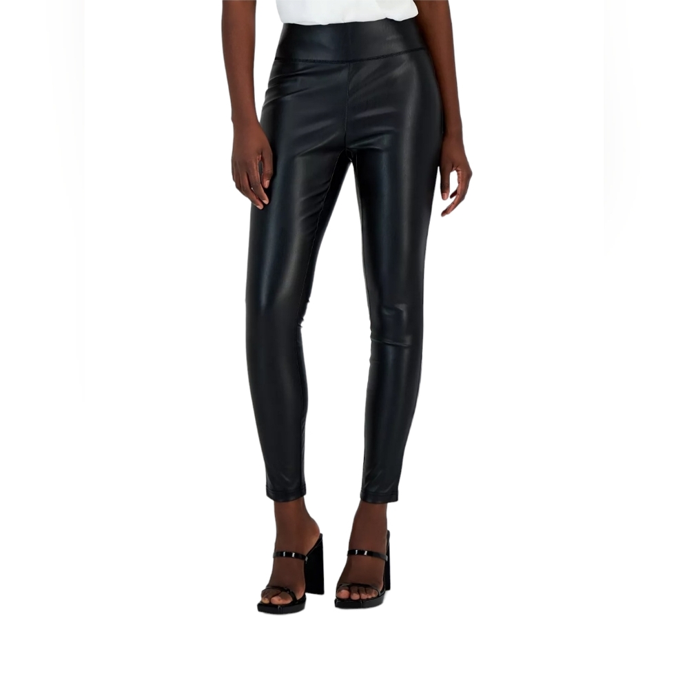 NWT Women's INC International Concepts Faux Leather Leggings Size 10